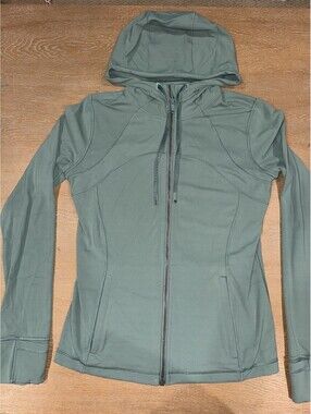 Lululemon Hooded Define Jacket *Nulu Tidewater Teal SIZE 10